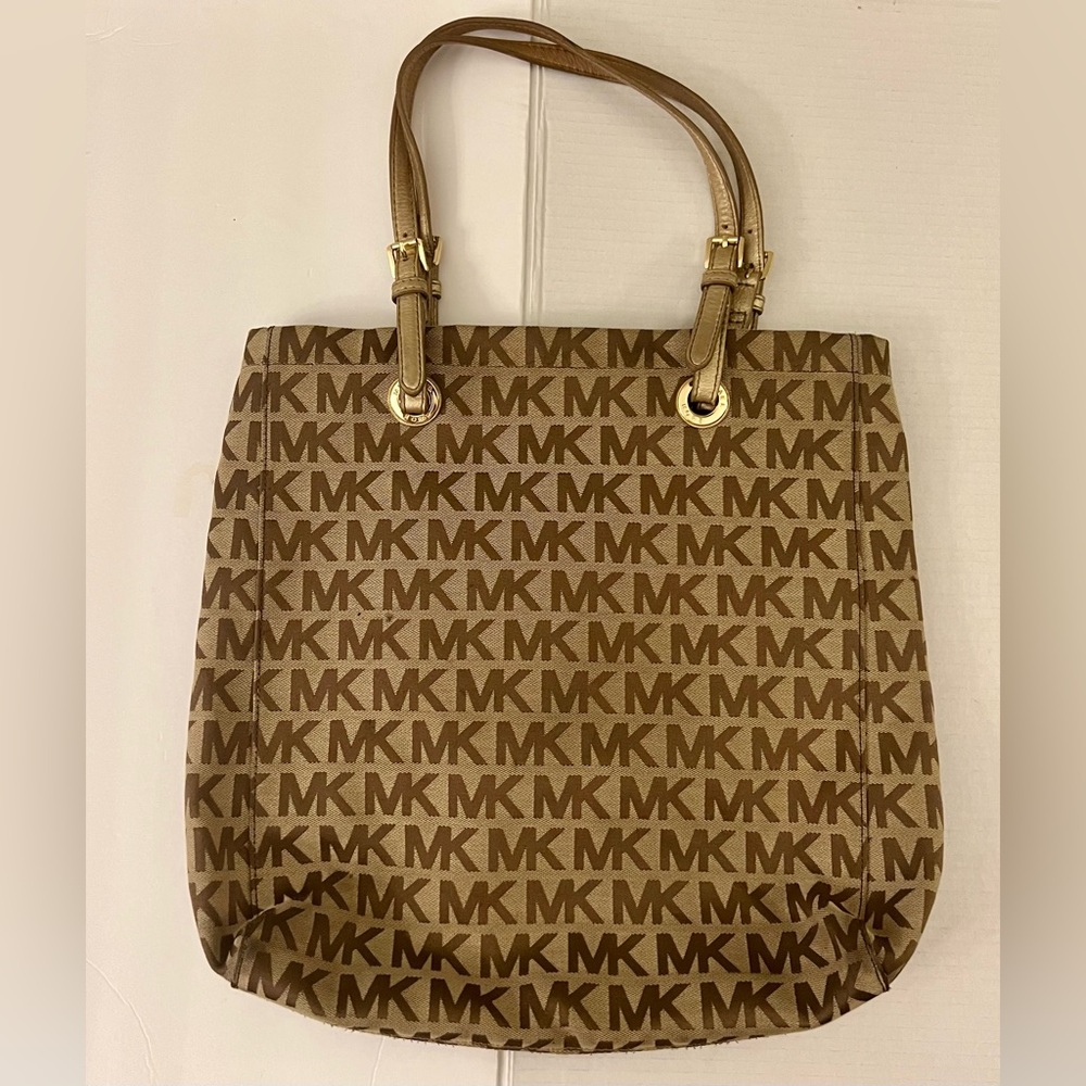 Michael Kors Tan Monogram Tote